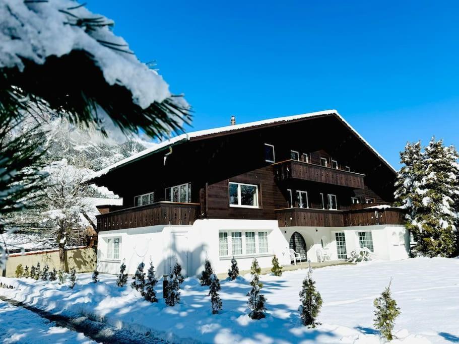 Bellevue & Classy Mountain View Apartment Kandersteg Exteriör bild